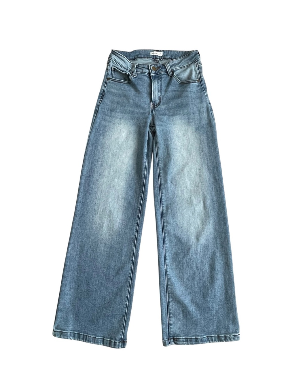 Fire & Rain High Ruse Wide Leg Jeans Women’s Size 7 Blue Denim Stretch